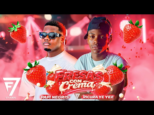 FRESAS CON CREMA - PAPI NEGRIS Ft. RICURA YE YEE (Visualizer)