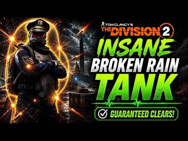 Division 2 BROKEN RAIN Incursion: Best Support Tank Build (No Wipe!)