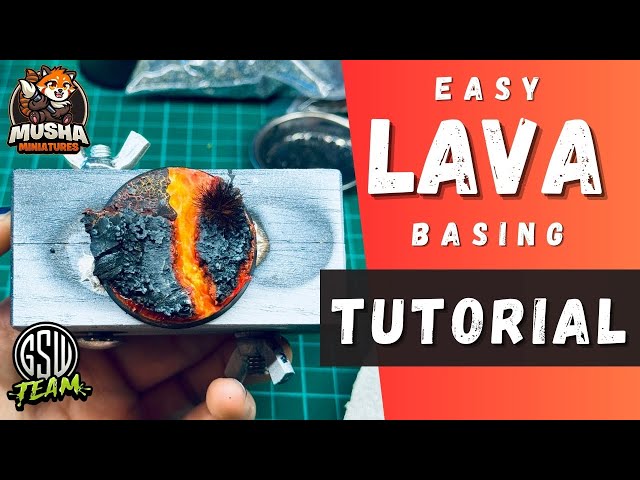 Easy Lava Basing Tutorial - GreenStaffWorld Volcano Basing Set