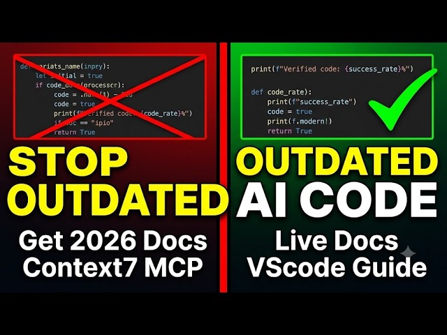 Stop AI From Writing Outdated Code! (Context7 MCP Setup Guide)