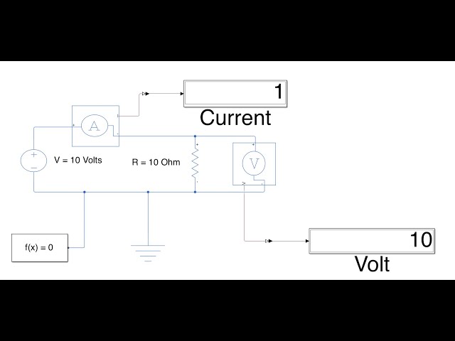 MATLAB Simulink Simscape Simple Electrical Circuit Simulation