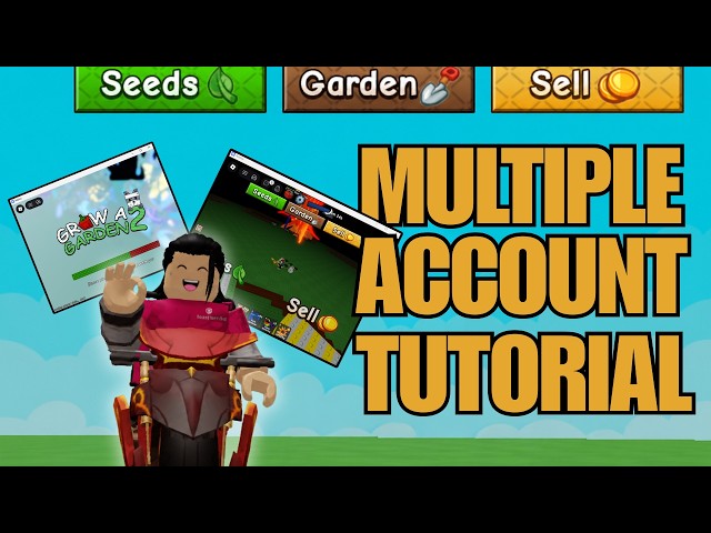 HOW TO DO MULTIPLE ACCOUNTS IN GROW A GARDEN 2 ROBLOX - TAGALOG TUTORIAL