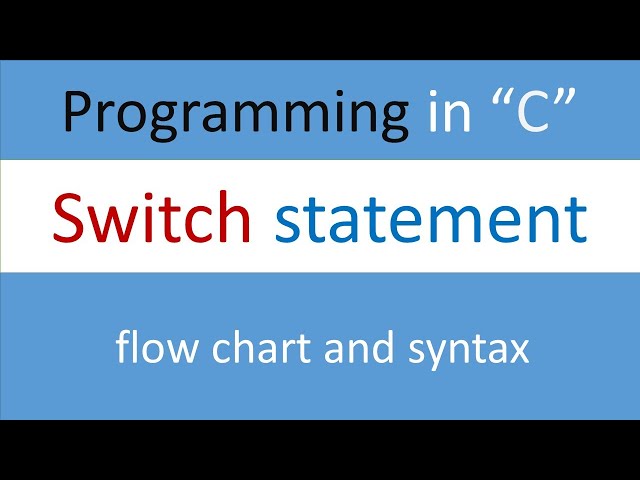 switch case statement |flow chart of switch_case programming