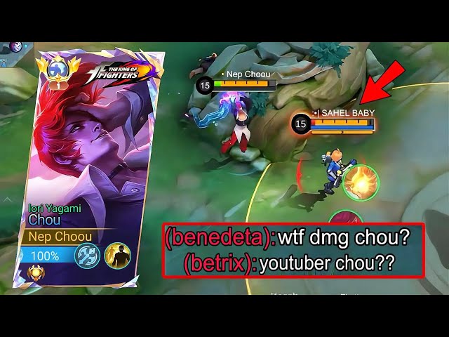 TOP GLOBAL CHOU INSANE HIGH IMMORTAL RANK GAMEPLAY(MOST WATCH)MLBB