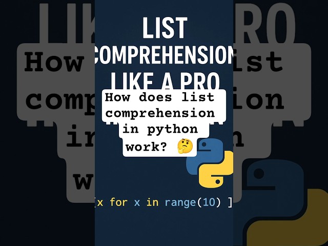 🚀 Master List Comprehension in Python Like a Pro!