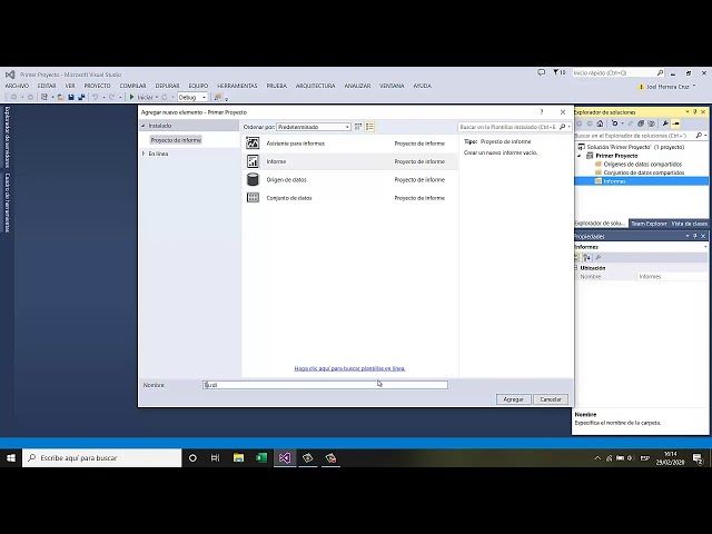Tutorial de SQL SERVER REPORTING SERVICES (SSRS) Parte 1 - Nuevo proyecto
