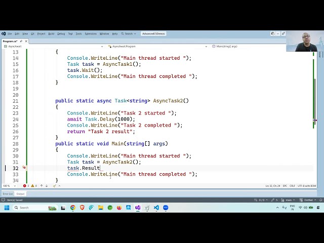 25 Async Await, Async File IO, HttpClient