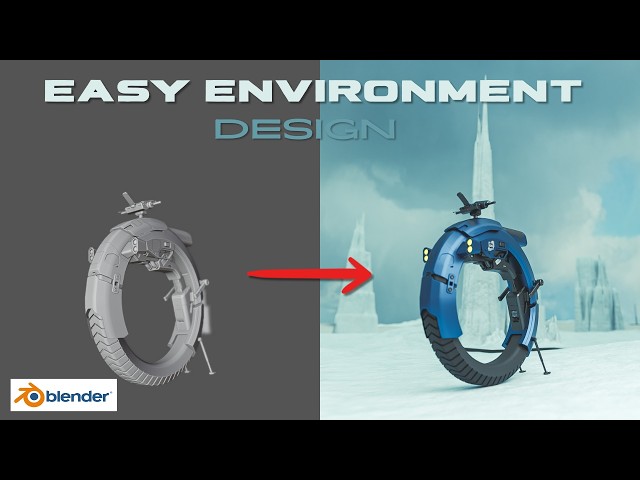 Design Cinematic Ice Landscapes in Blender Using Only Built-In Tools