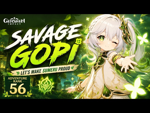 🔴 Genshin Impact LIVE | AR 56 Adventure Continues! 🌿 Nahida Team Gameplay | Savage Gopi