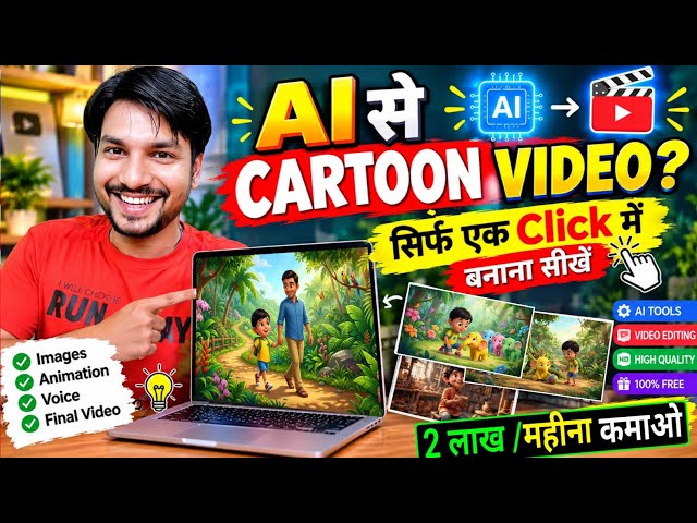 Ai se Cartoon Video Kaise Banaye | Step-by-Step Guide (2026) | ai video kaise banaye | cartoon✅