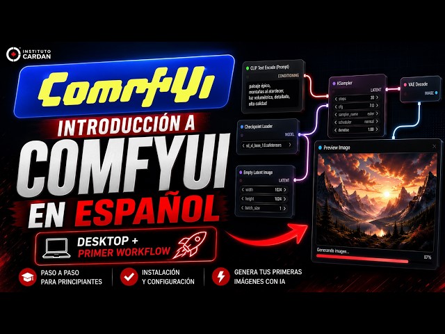 ComfyUI en Español desde Cero: Instalación, Nodos y Primer Workflow con IA