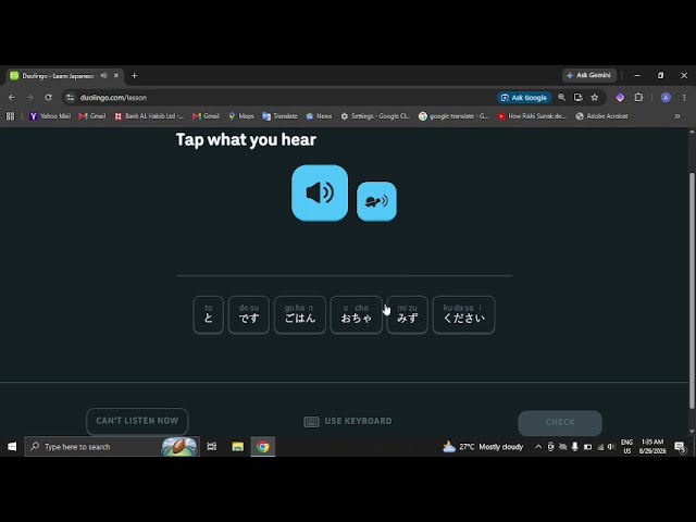 Learning Japanese with Duolingo | Section 1 Unit 1 Lesson 2 | Complete Beginner