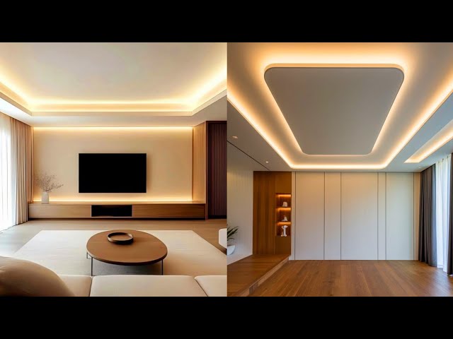 Latest False Ceiling Design | PVC False Ceiling Interior|Living Room POP Gypsum Board Ceiling Lights