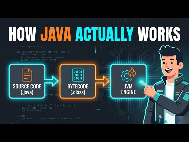 Java in 6 Minutes: Everything You MUST Know! 💻 (Source Code to JVM) | Techvora