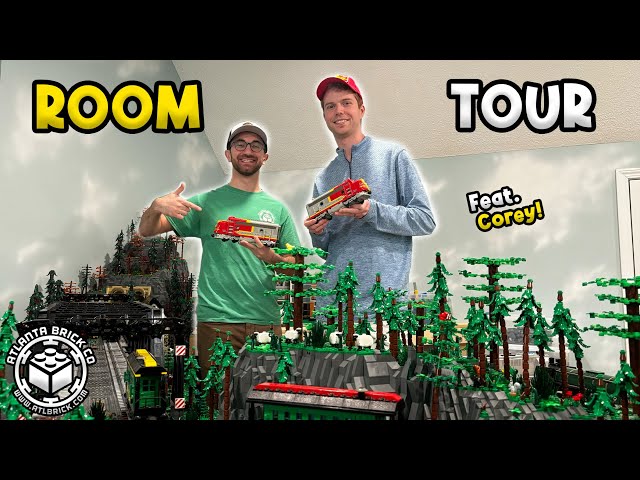 Touring The Ultimate LEGO® Train Layout! Feat. @gingerbrick546