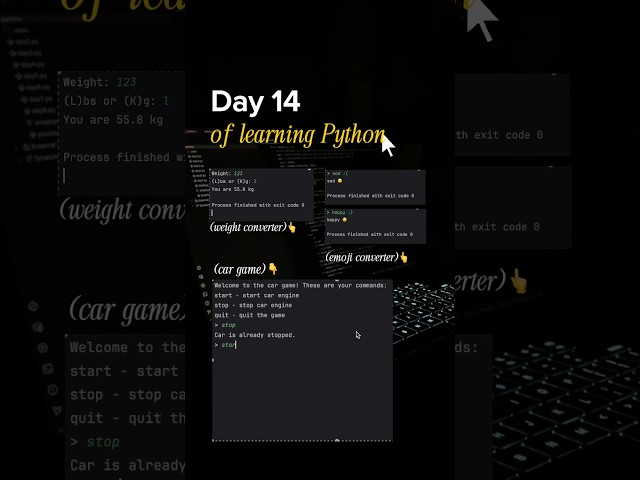 🎧 reviewing w more mini projects #coding #explore #shorts #python #practice #challenge #study