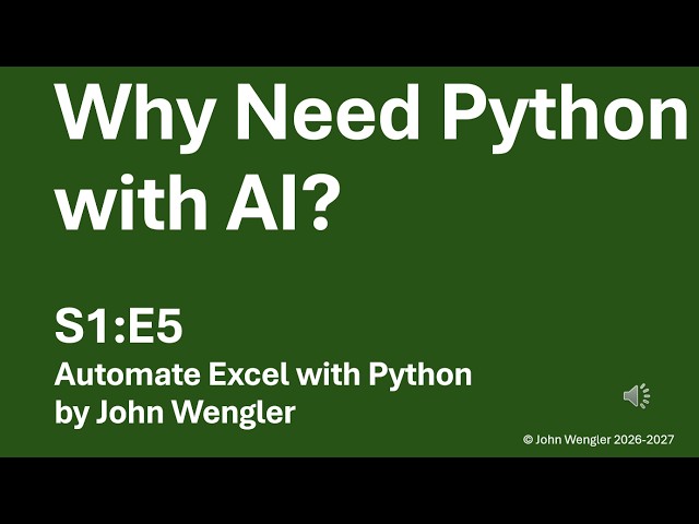 S1E5   Why Python with AI?