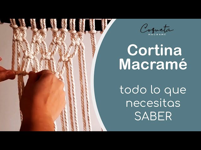 how to design and make your Macram curtainė