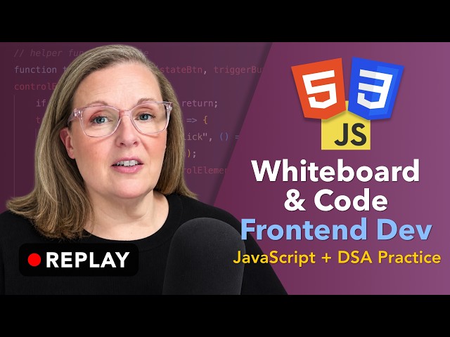 LIVE | JavaScript Practice + Responsive HTML and CSS | Project Part 10