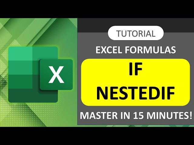Excel Formula Class 11 IF and NestedIF
