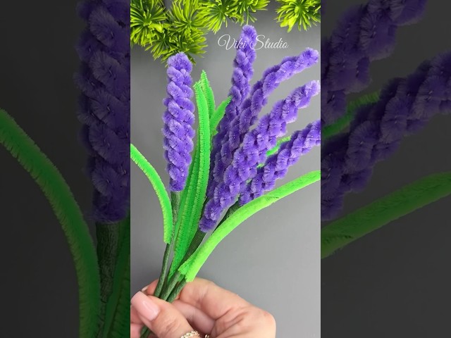 How to Make Pipe Cleaner Flower - Easy Pipe Cleaner Flower Making Tutorial #shorts #ytshorts