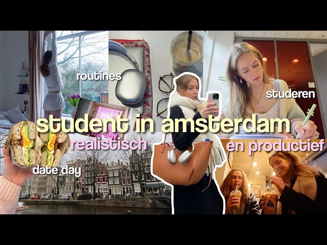 Amsterdam vlog: a productive (and realistic) day in my life as a student