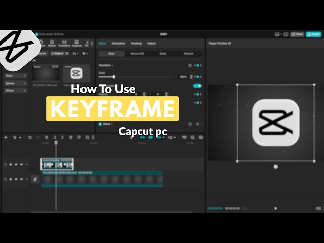 How To Use Keyframe In Capcut Pc 2026 ll How To Add Keyframe Capcut Pc