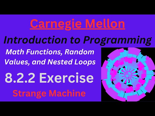 CM Intro to Programming  Unit 8 Lesson 2 Strange Machine