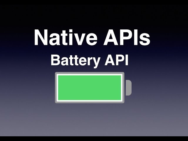 Battery Status Plugin | Accessing Native APIs in PhoneGap | PhoneGap Native APIs | PhoneGap