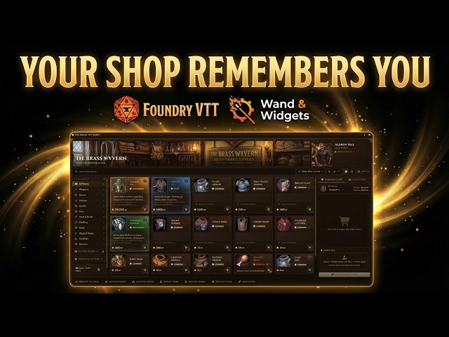 This Foundry VTT Module Makes Every Shop Feel ALIVE | The Stockpile
