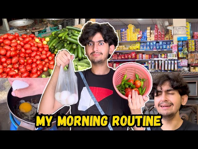 Subha Jldi Uth K Khud Nashta Banaya Sabzi Or Fruits Laya 🤭 | My Morning Routine.