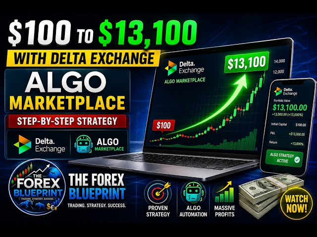 How to Turn $100 into $13,100 with Algo Trading? 🚀 | Delta Exchang