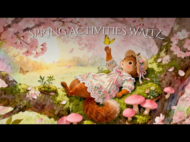 Cozy Spring Days Waltz 🌷 Cottagecore Music for Relaxing | Tulips, Garden, Easter, Tea Time