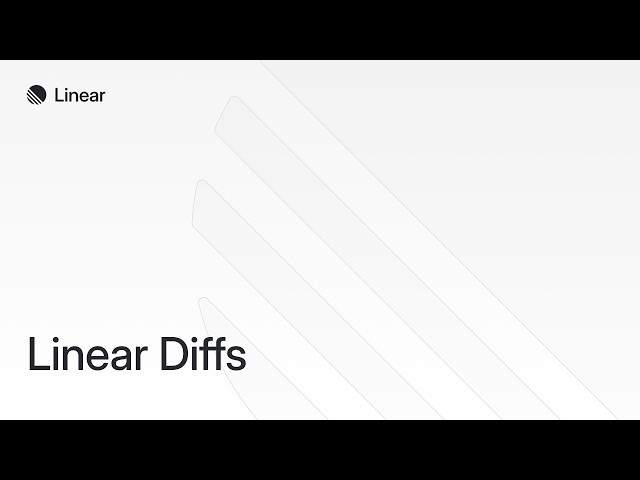 Code review with Linear Diffs