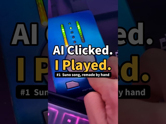 AI Clicked. I Played. #1 | Remaking a Suno song by hand