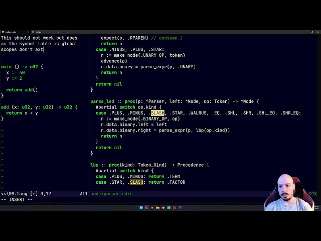 Procedure Parameters - Building A Programming Language