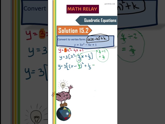 DAY 108 MATHRELAY challenge; Solution to yesterday's problem! Topic: Quadratic Equations