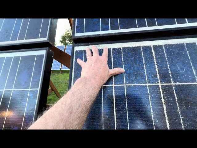 First solar array panel casualty.