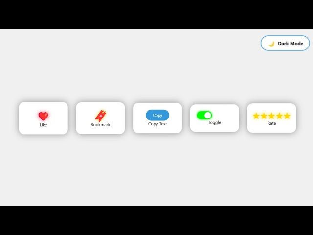 🔥 6 Epic CSS Micro interactions + Dark Mode | UI Animation Effects for Modern Website |  CodeWithMe