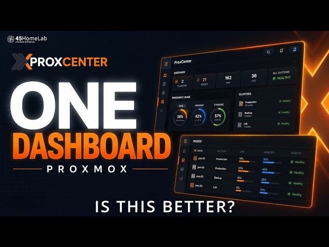 Is ProxCenter the Best #proxmox #dashboard for Multi-Cluster #homelab ?