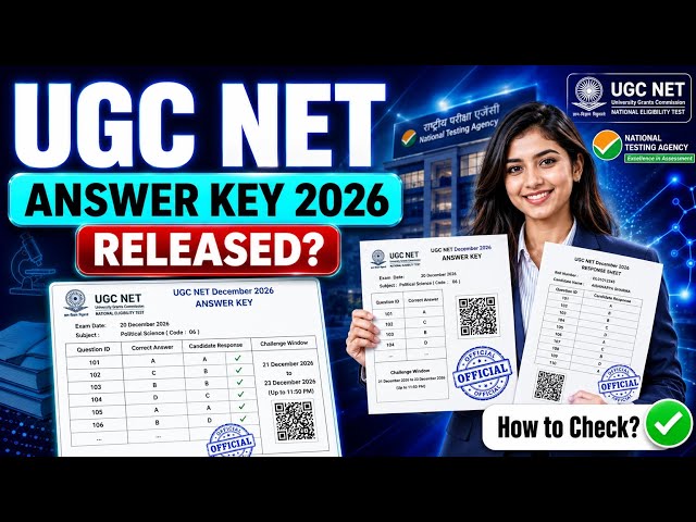ugc net answer key june 2026 | ugc net response sheet 2026