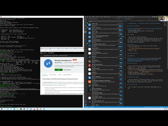 Windows Install WSL and Node