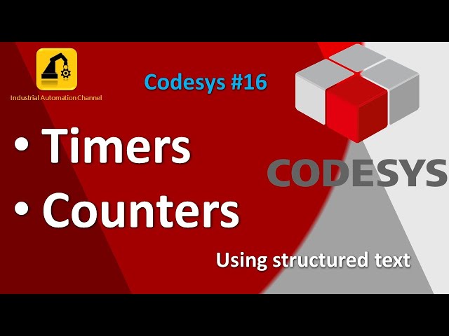 Timers and Counters in CODESYS ST | TP, TON, TOF and Counter Basics | Tutorial #16