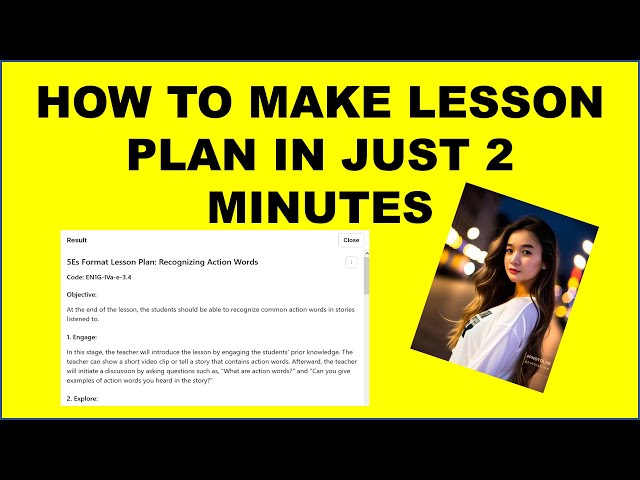 HOW TO MAKE A LESSON PLAN IN JUST 2 MINUTES | MELC BASED (5Es) | Lesson Planner PH