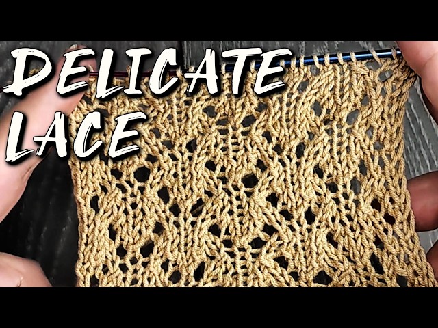 8‑Row Lace Pattern • Soft Openwork Texture #313