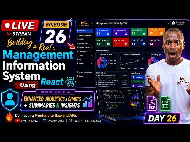 DAY 26 LIVE: Building a Real Management Information System (React + PHP Full Stack) - LEARNING REACT