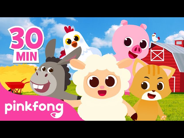 ¡Bienvenidos a la Granja de Pinkfong!🐮 🐷| Animales | +Recopilación | Pinkfong Canciones Infantiles