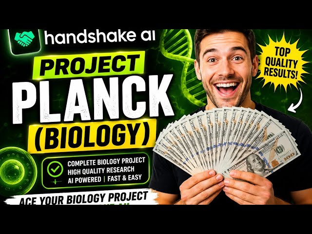 🔥 Project Planck (Biology): Get Paid on Handshake AI | Full Beginner Guide