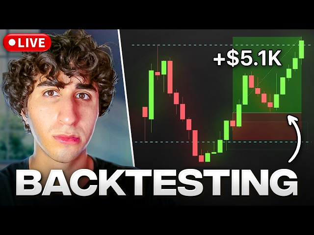 Watch Me LIVE Backtest My 70% Winrate Strategy (Just Copy Me)