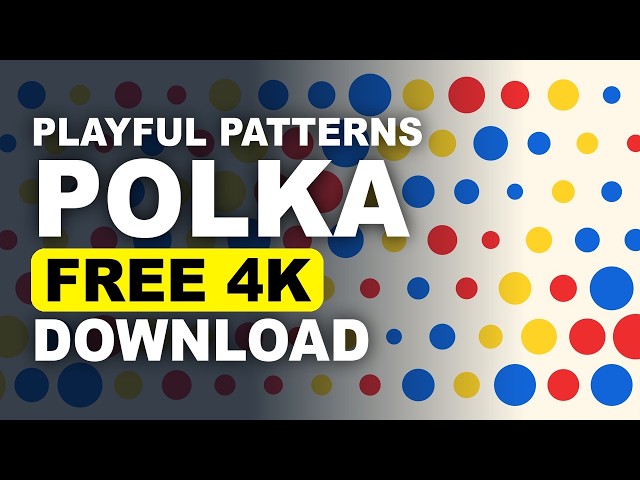 Free 4K Motion Background | Playful Patterns Polka (Seamless Loop)
